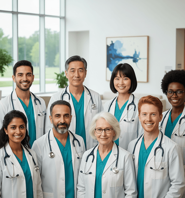 Group of physicians standing together