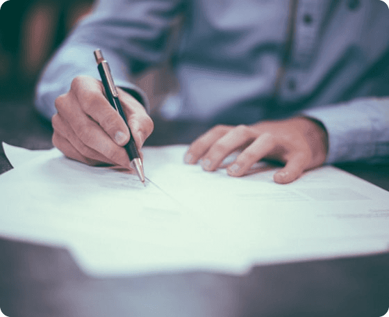 Physician signing credentialing paperwork